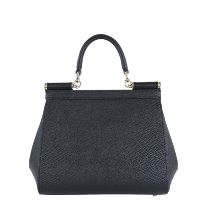 Medium Sicily Handbag in Black