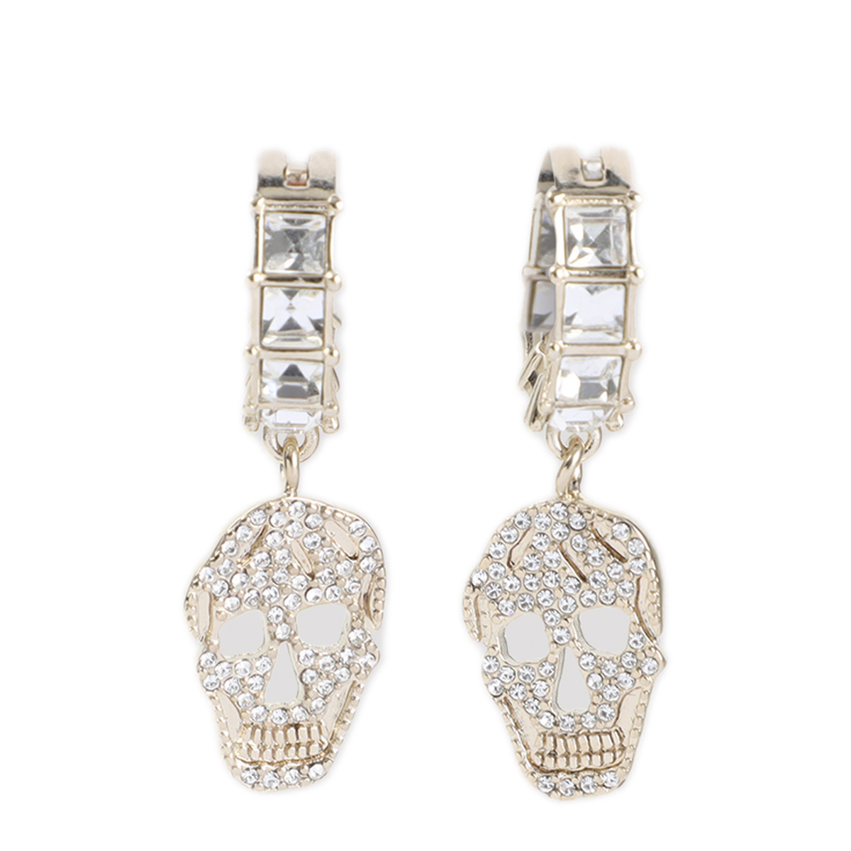 MAYFEYR - Alexander Mcqueen - Pav Skull Earrings - A0009EJ16GS1953