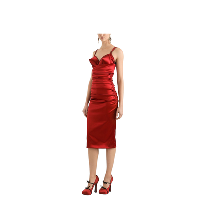 Longuette Dress with Cone Cups