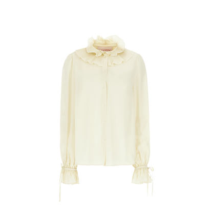 Cream Crepe Shirt