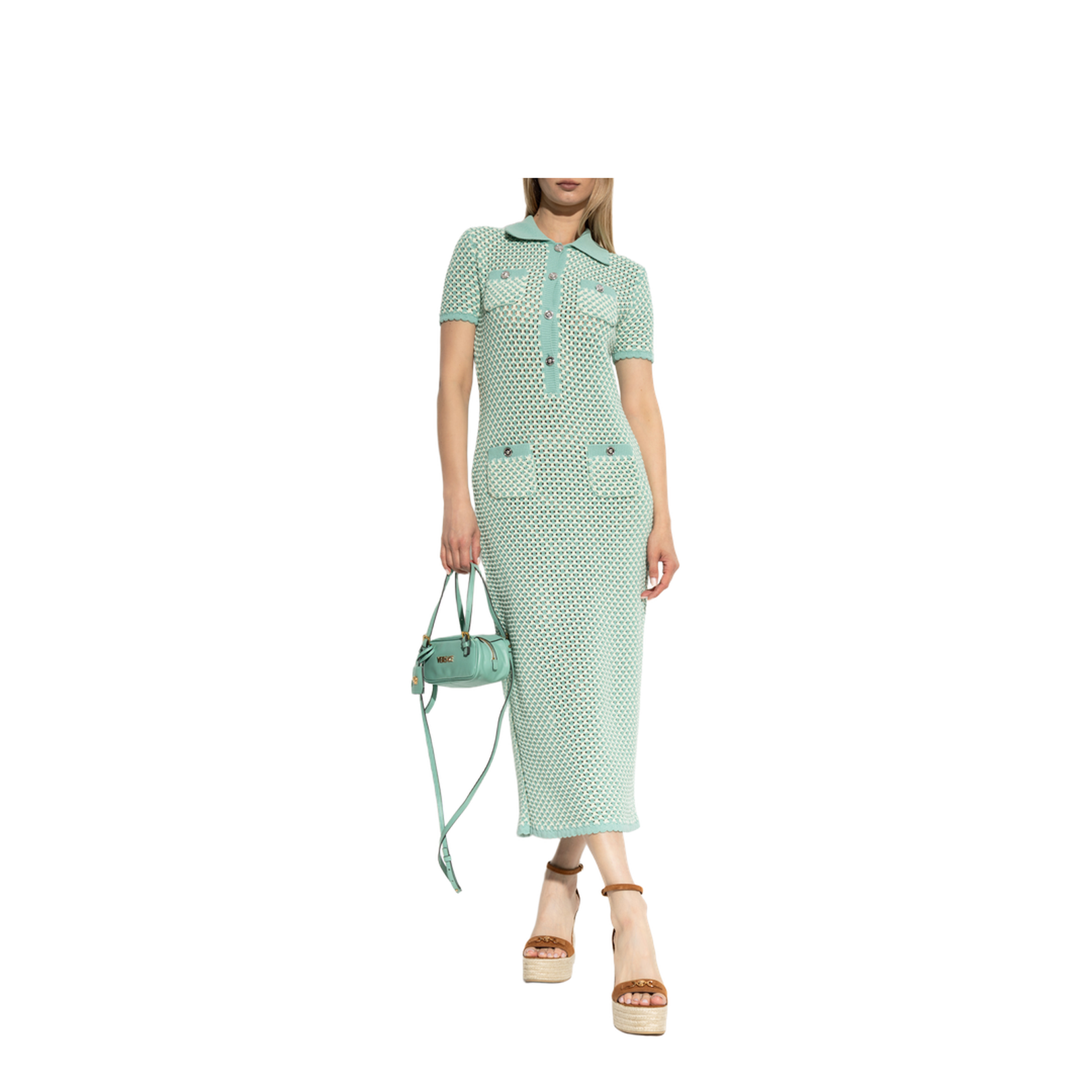 Dress with back slit