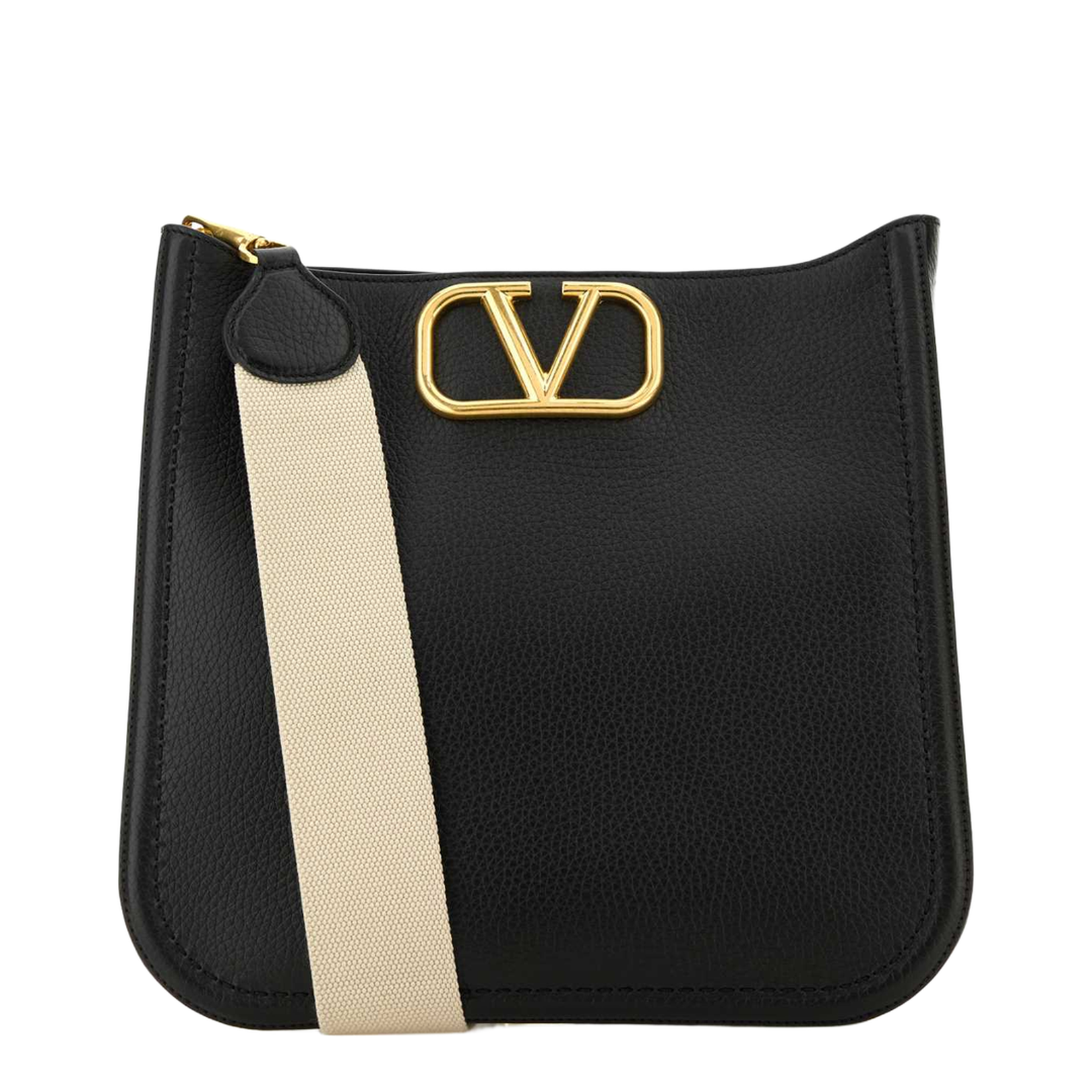 Black Leather Alltime Shoulder Bag