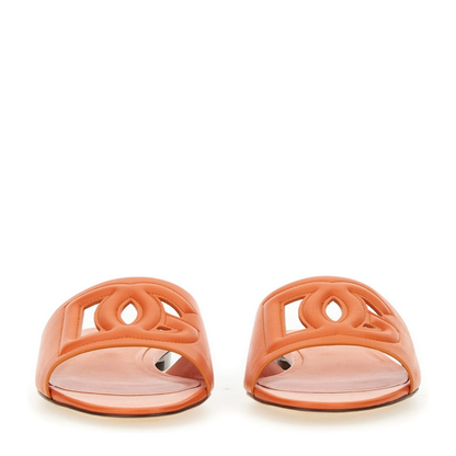Calfskin Sliders with Logo