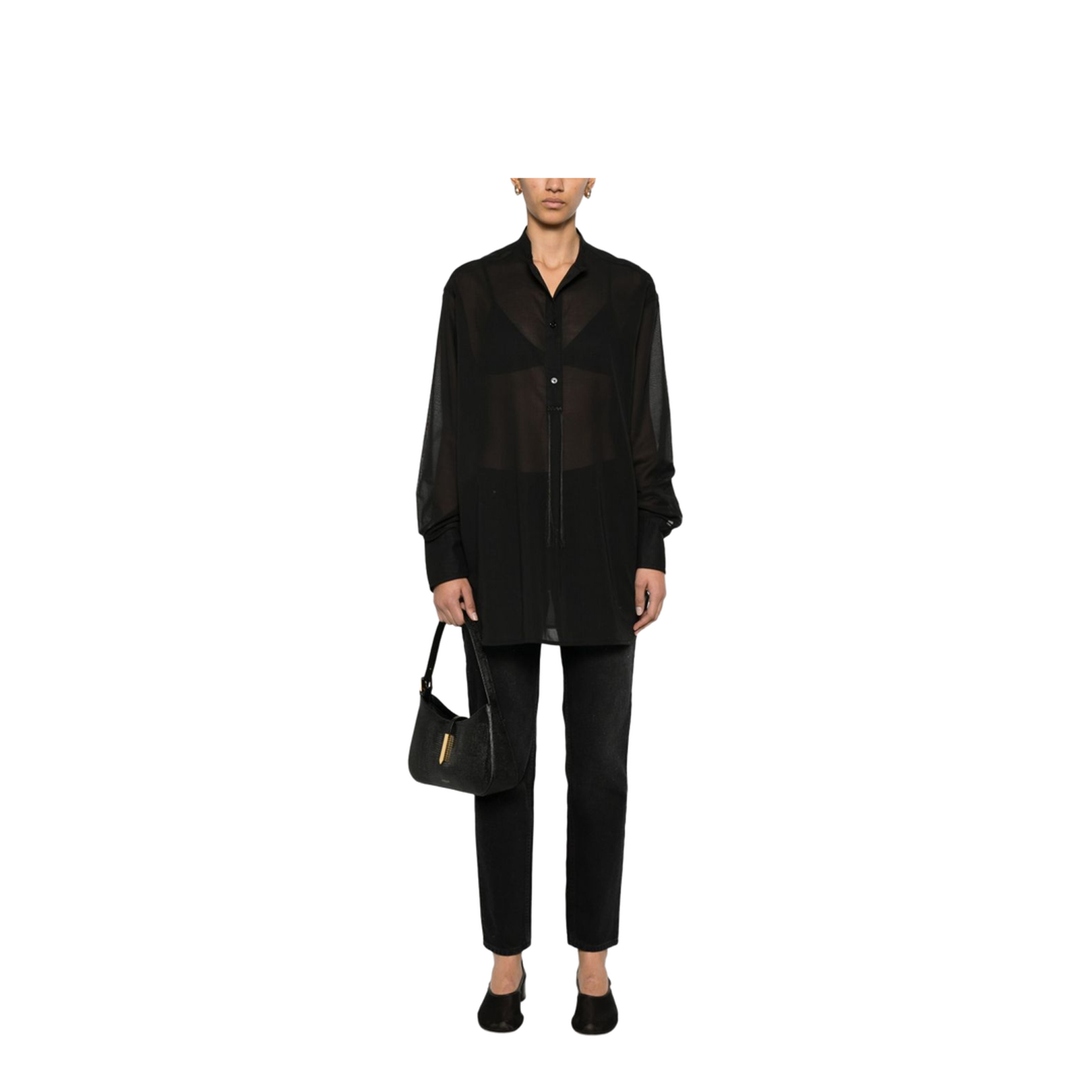 Stand Collar Organic Cotton Shirt