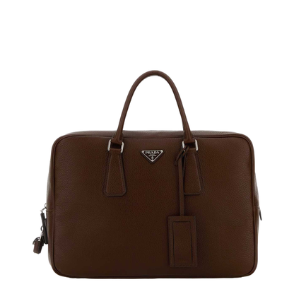 Chocolate Leather Briefcase