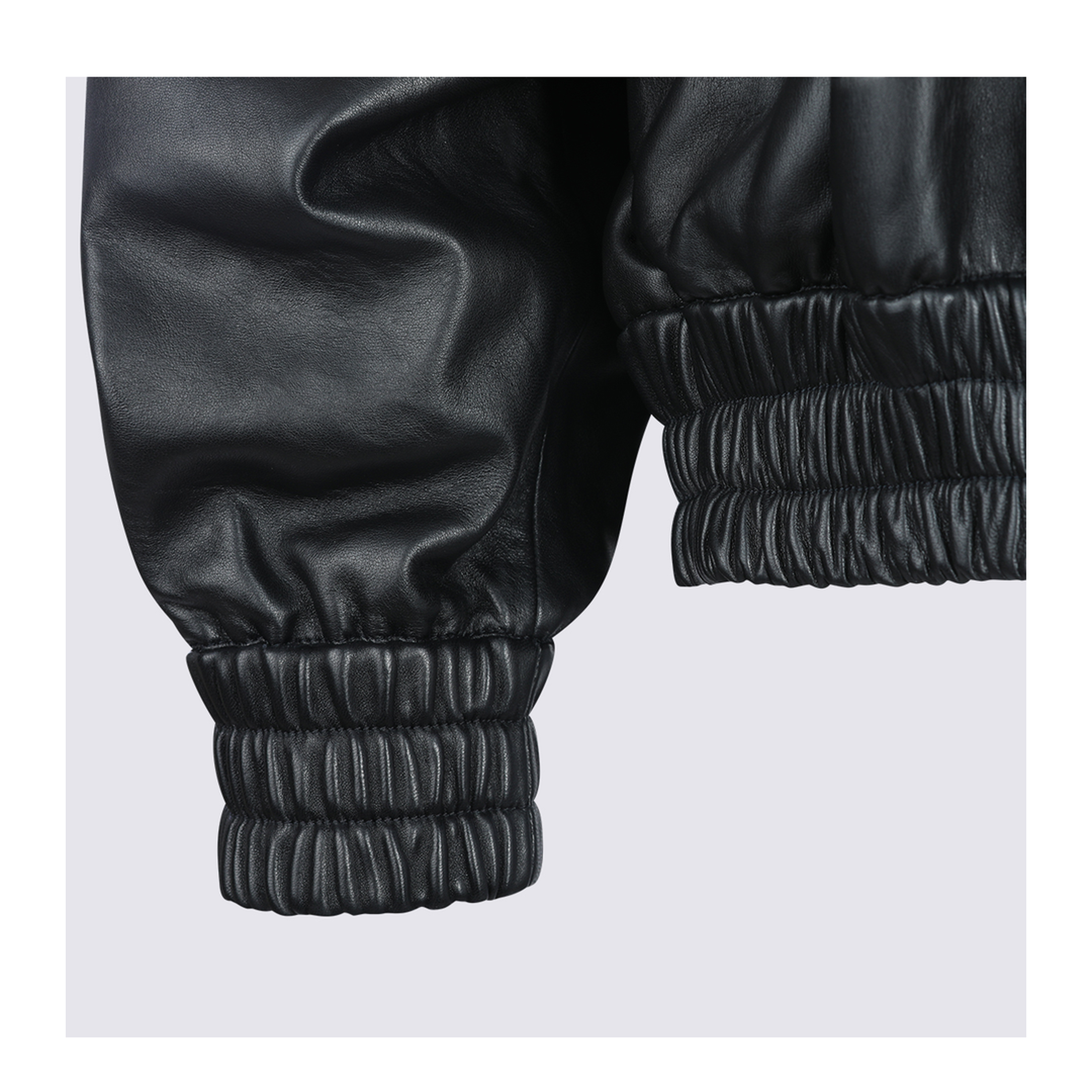 Blouson Leather Jacket Black