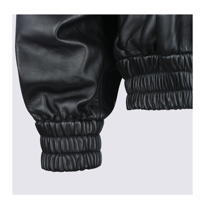 Blouson Leather Jacket Black