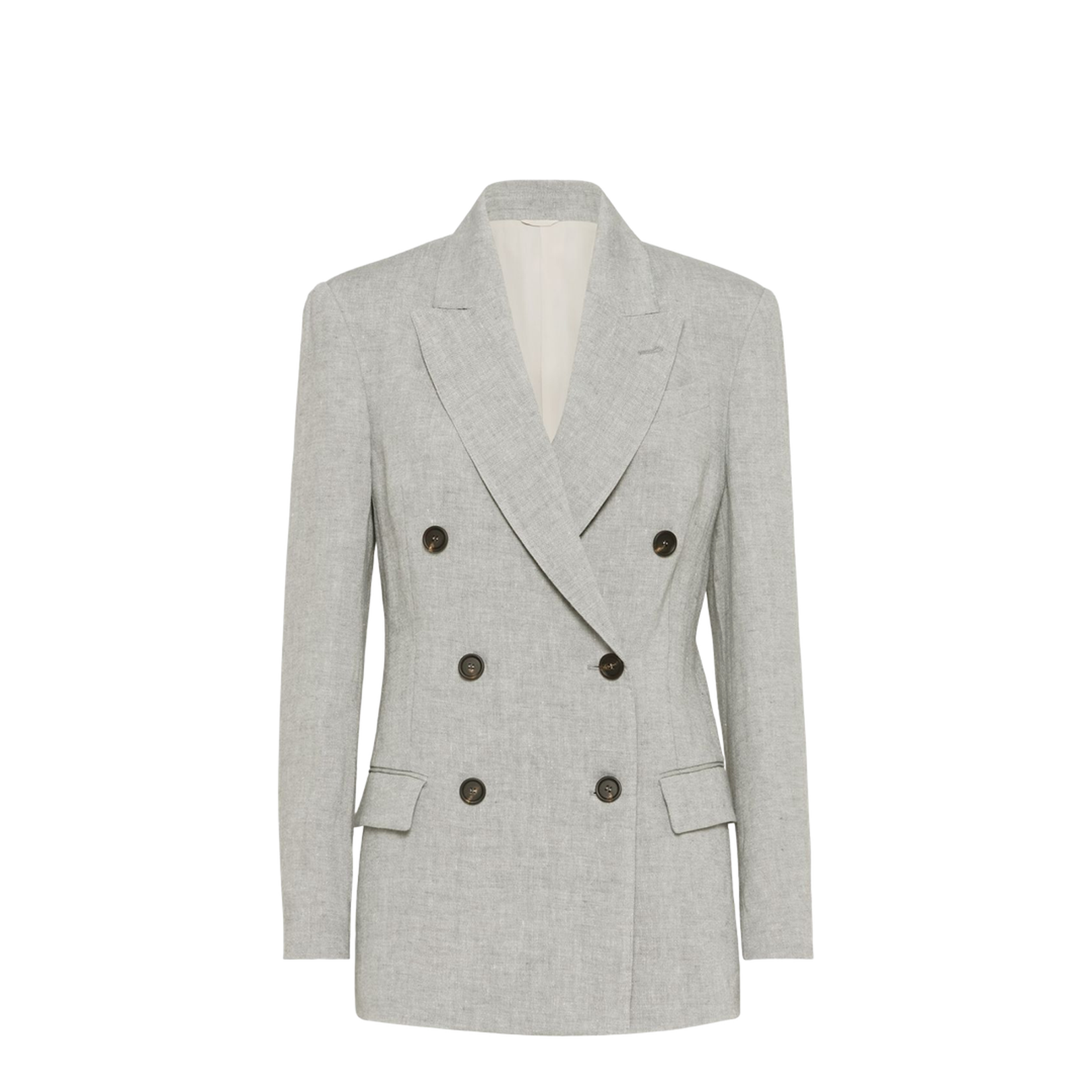 Sparkling Canvas Blazer in Light Grey