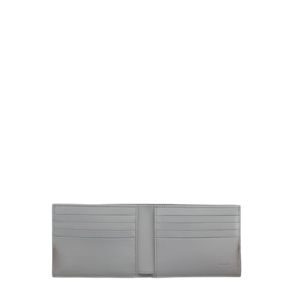 Squared FF Wallet Light Gray Calf Leather