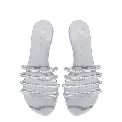 Flat Crystal Sandals