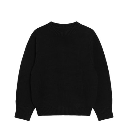 MAYFEYR - Toteme - Oversized Crewneck Sweater In Black Cotton - 263-WRT0851YA0294001