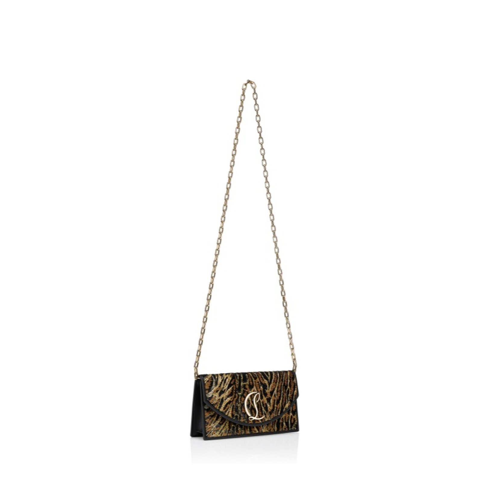 Embroidered Crepe Satin Bag