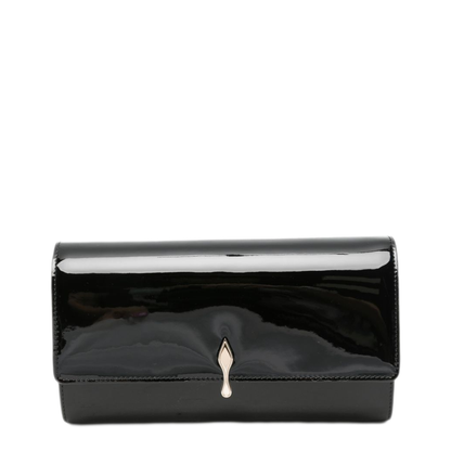 MAYFEYR - Christian Louboutin - Black Patent Leather Foldover Bag - 3265344BK01