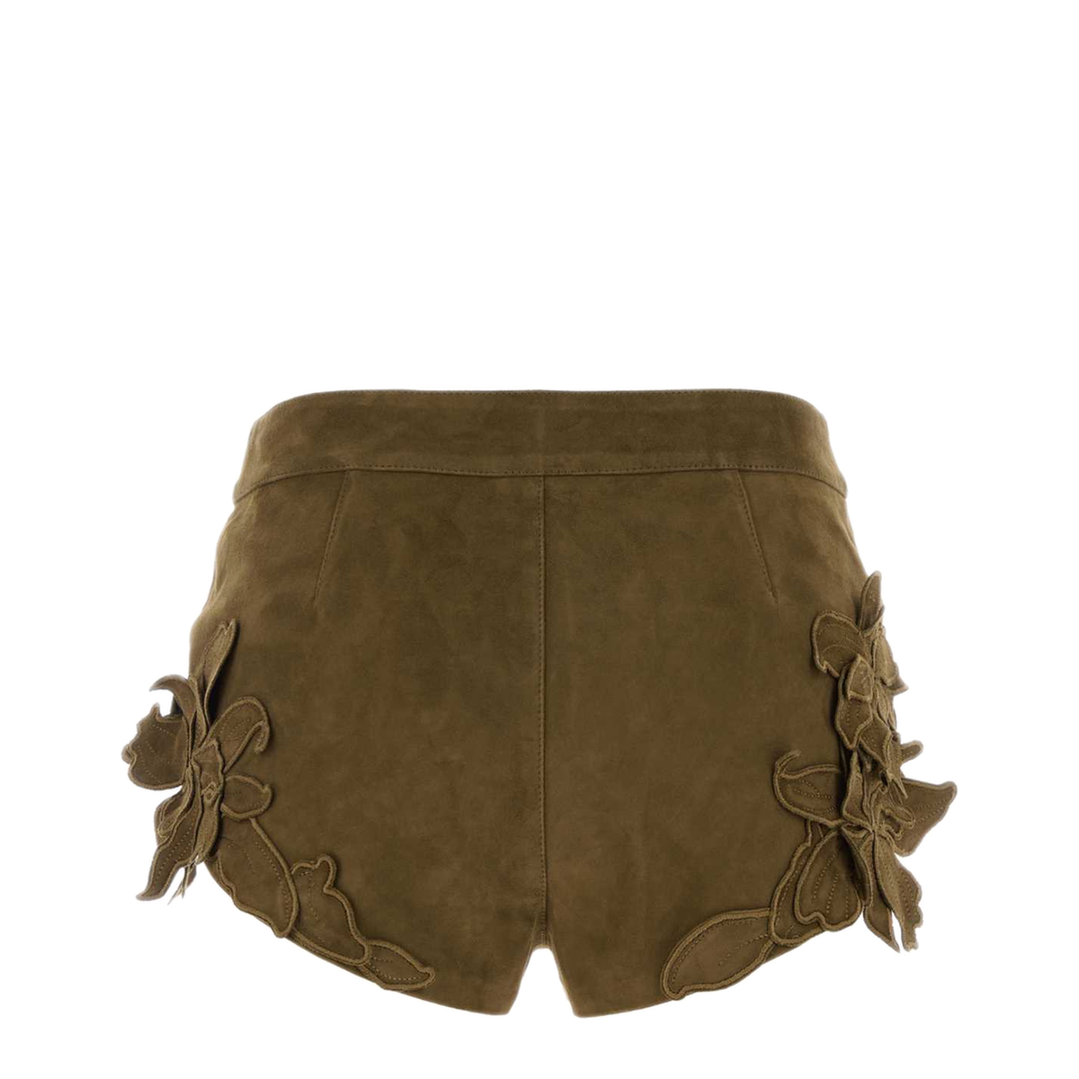 MAYFEYR - Isabel Marant Étoile - Kekana Gd Olive Green Shorts - SH0324FAD2E04I67KI