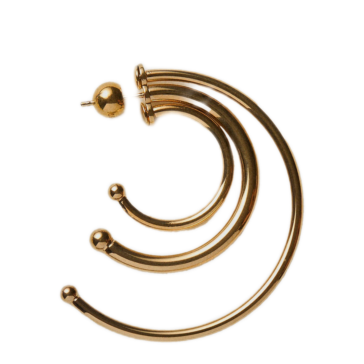 MAYFEYR - Panconesi - Pierced Solar Hoops Earrings Small - F26EA016P