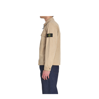 Brushed Organic Cotton Canvas Overshirt