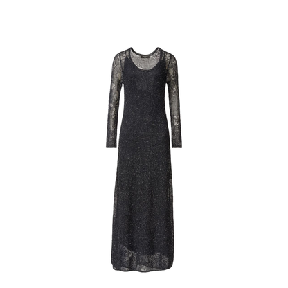 MAYFEYR - Fabiana Filippi - Lace Dress Maxi Length Scoop Neckline In Blue - ABD276F606D8645146