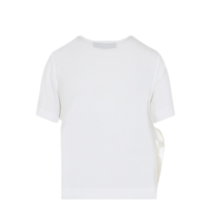 MAYFEYR - Simone Rocha - Bow Sash Easy T-Shirt - 54530571IVORY