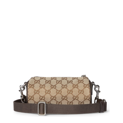 GG Canvas Mini Cylinder Bag