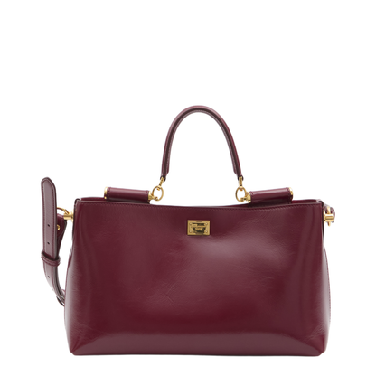 Vittoria Medium Calfskin Handbag - Red