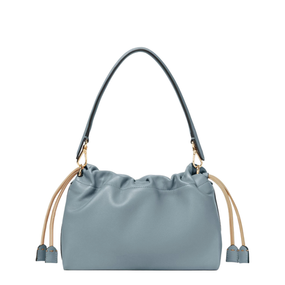 Mamma Baguette Medium Leather Shoulder Bag - Light Blue
