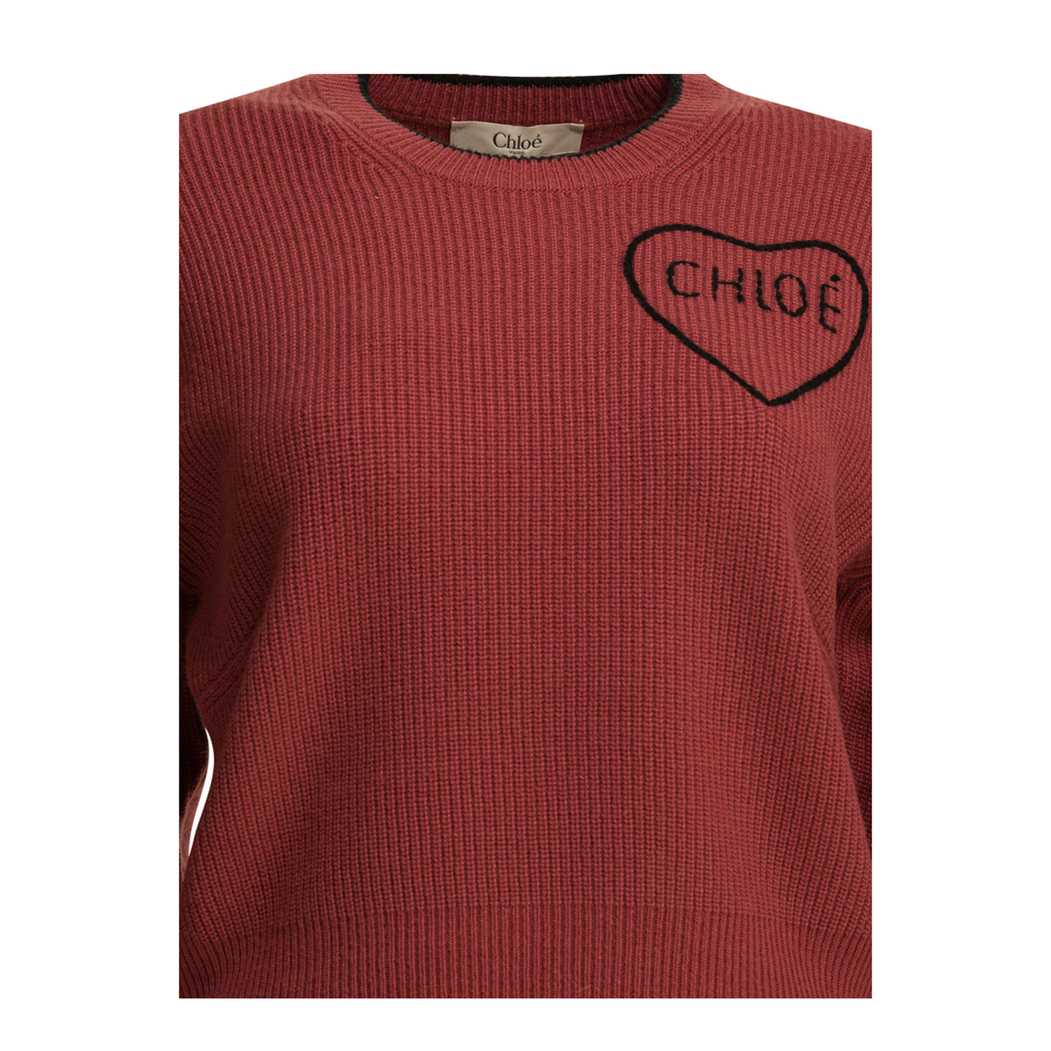 MAYFEYR - Chloè - Crew-Neck Sweater With Logo - CH26SMP397106AN