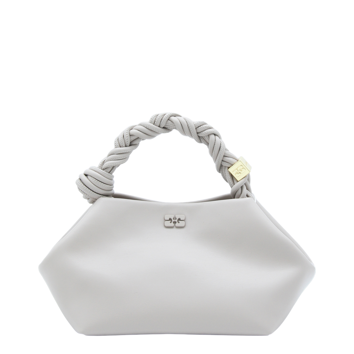 Bou Small Recycled Leather Blend Top Handle Bag - Oyster Gray