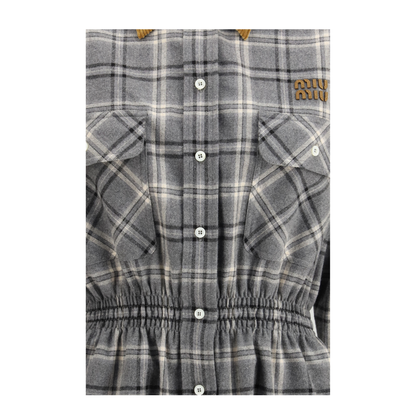 MAYFEYR - Miu Miu - Flannel Mini-Dress - MF6159SOOO1807