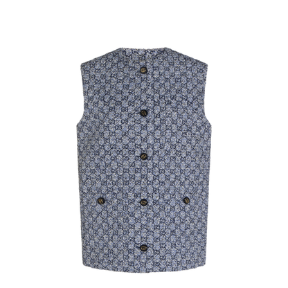 Multicolor Tweed Gilet