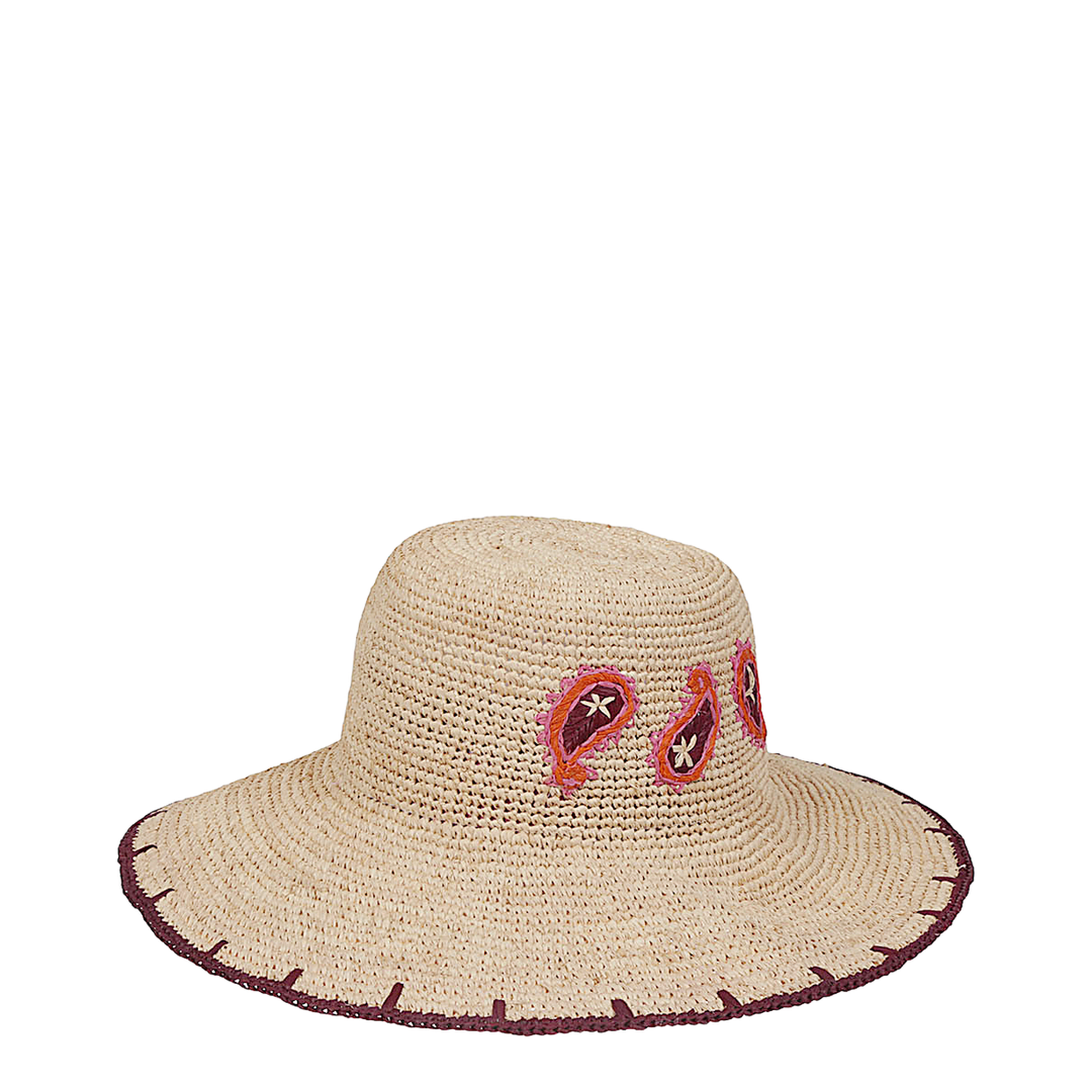 Paisley Straw Hat
