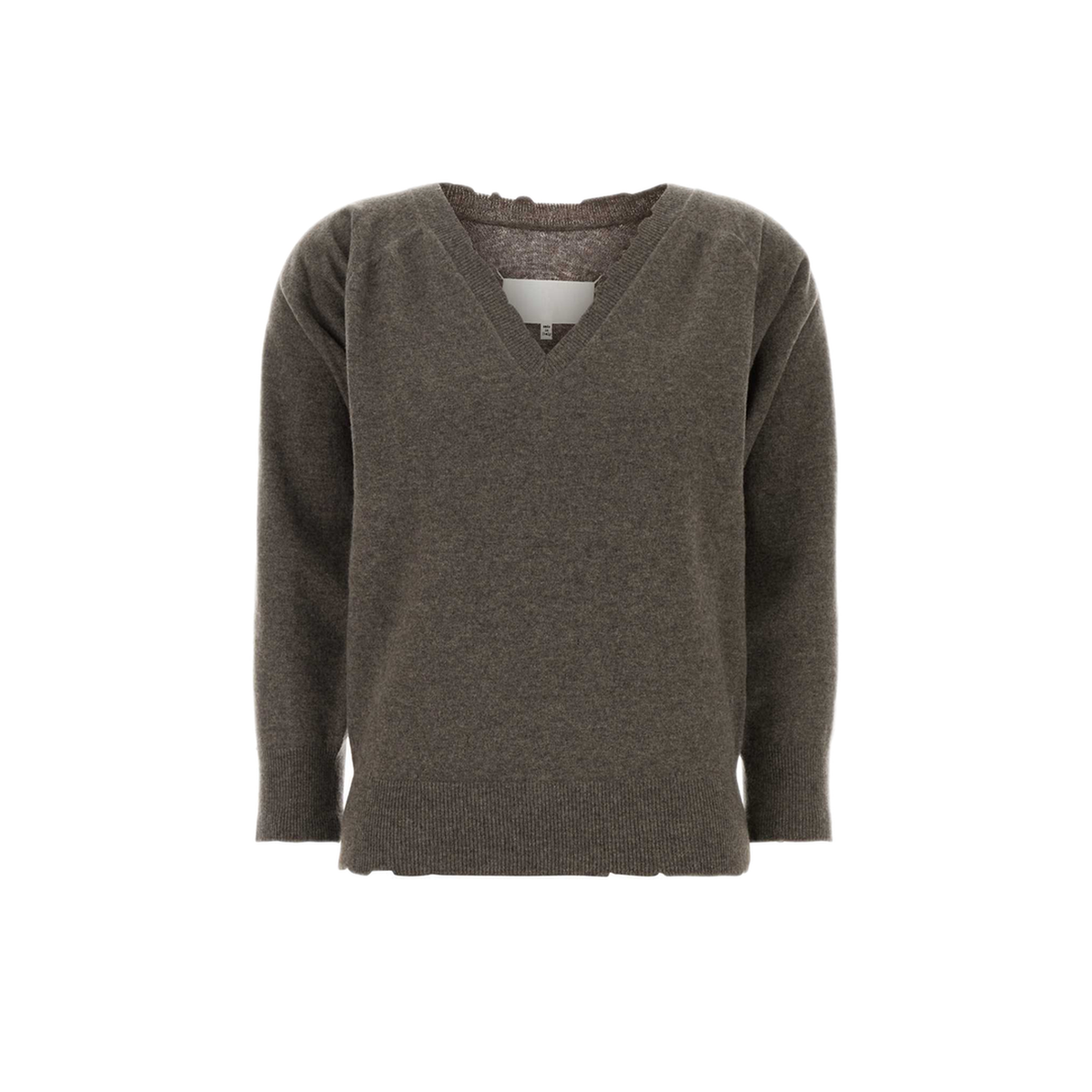 MAYFEYR - Maison Margiela - Mud Wool V Neck Sweater - S29HN0019M13337812M