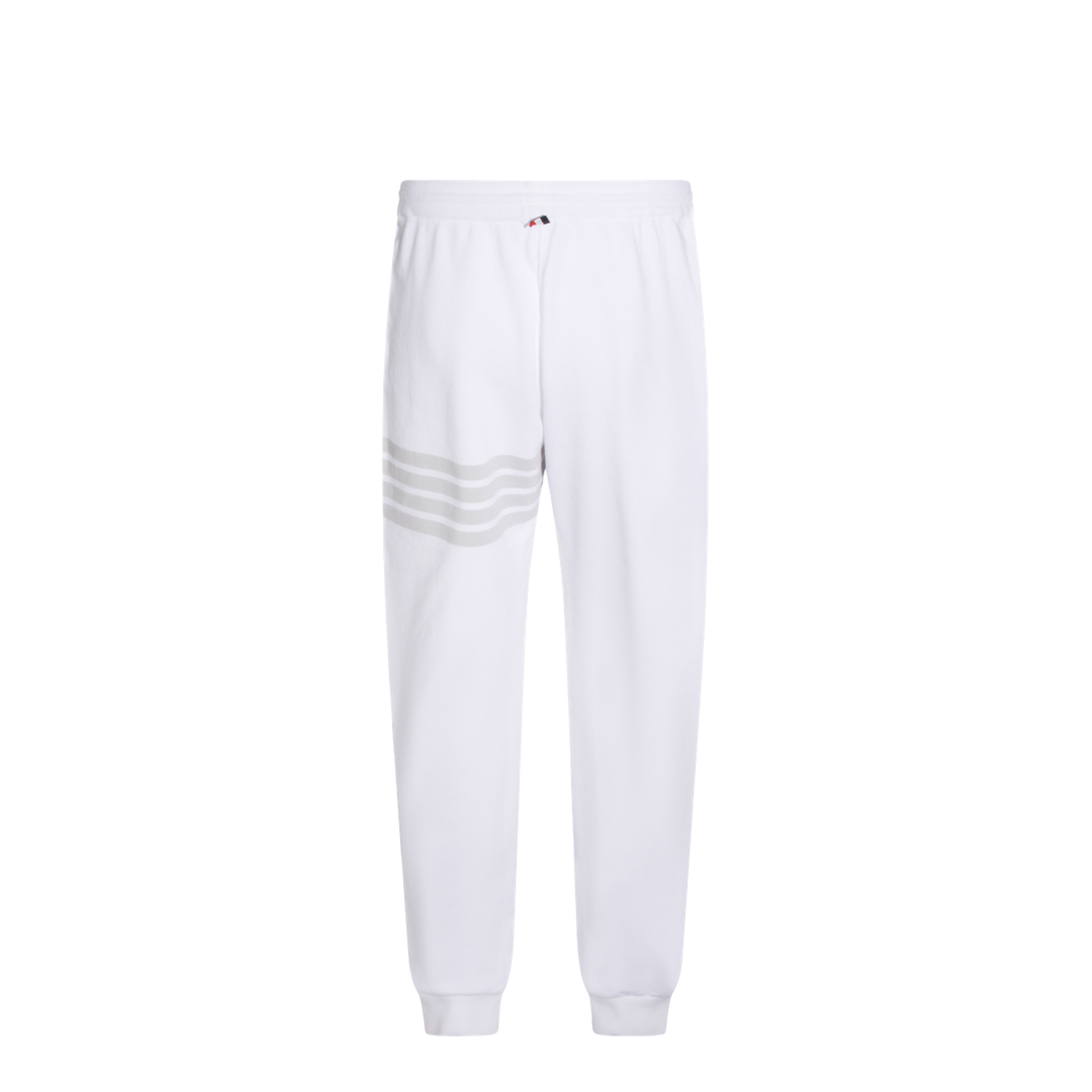 Sweatpants With Overdyed 4 Bar In Solid Loopback