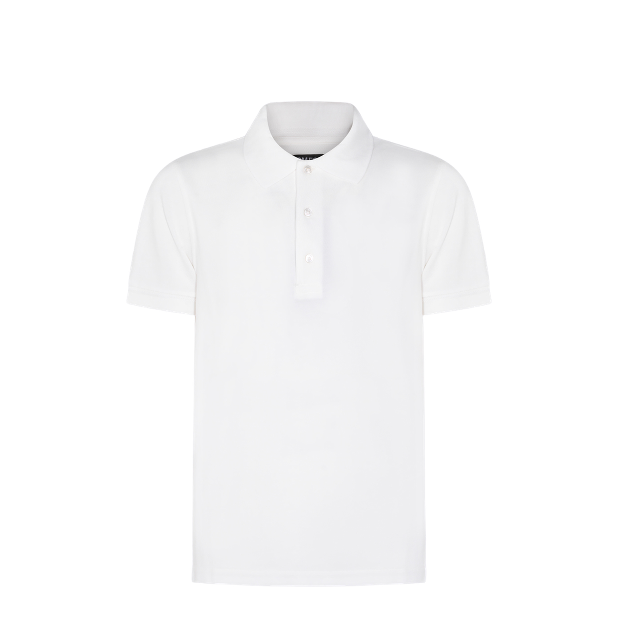 Lyocell Pique Polo Shirt In White