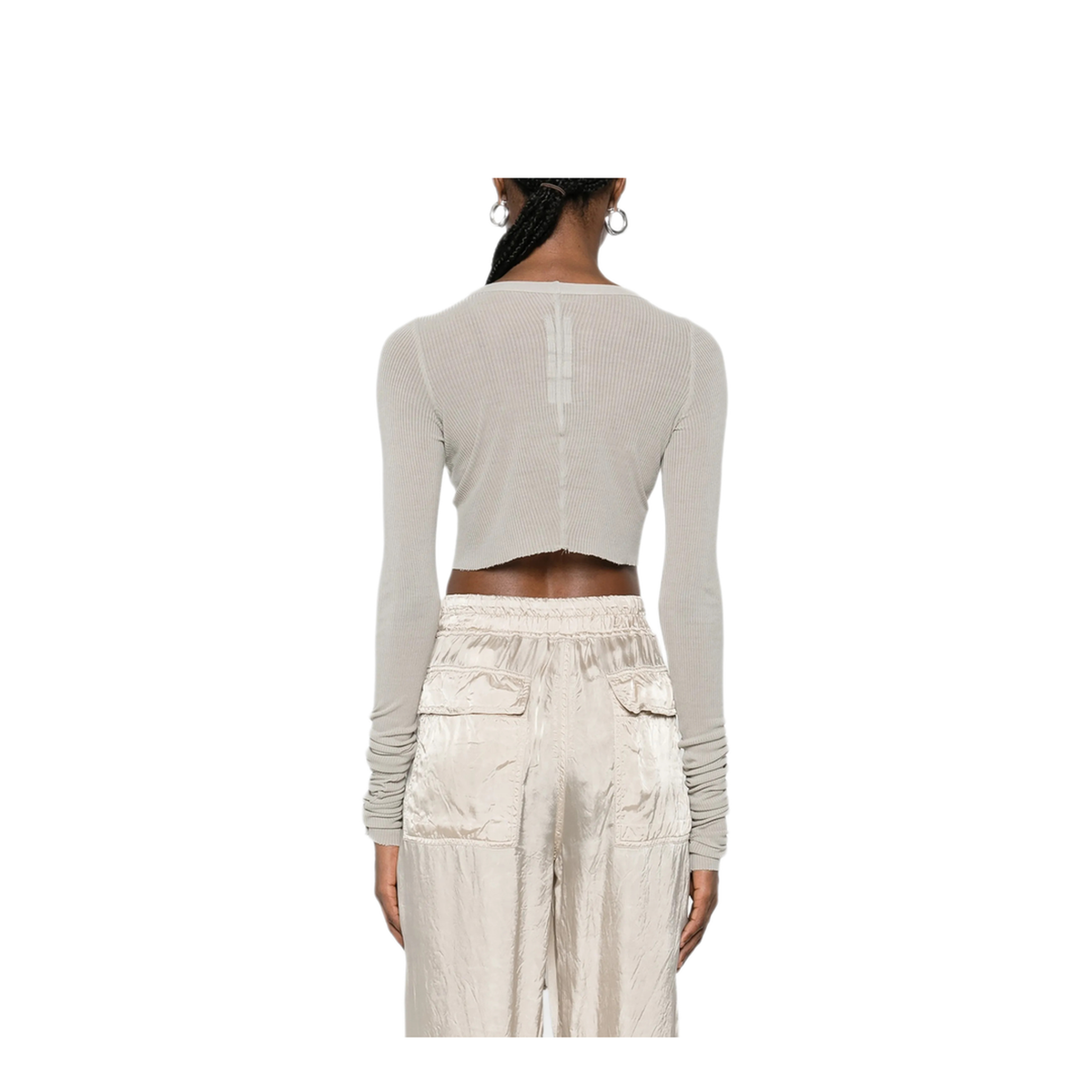 MAYFEYR - Rick Owens - Cropped Long Sleeve Shirt - RP01F6220RC08