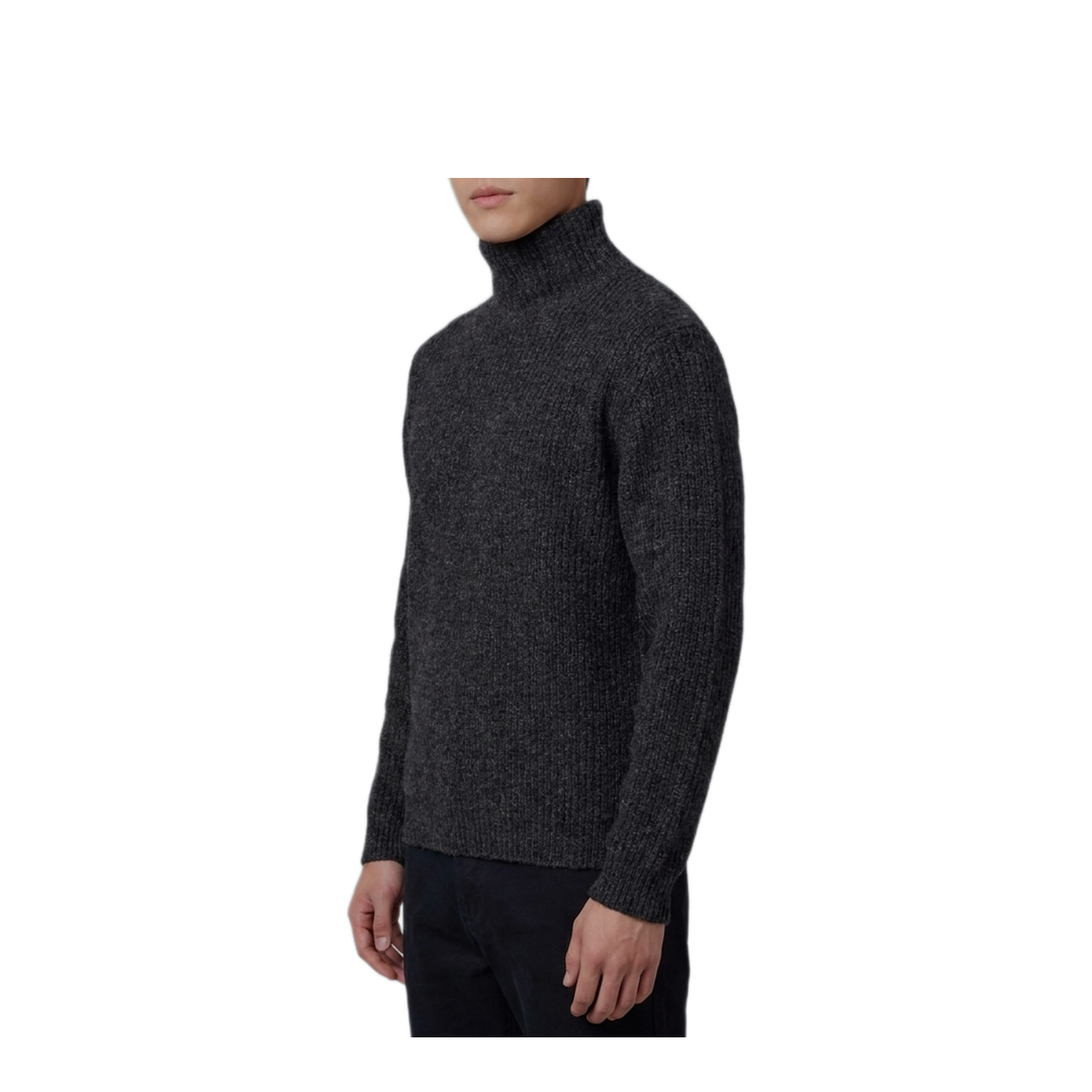 MAYFEYR - Lemaire - Black High-Neck Sweater - PO0054LK1029MU213