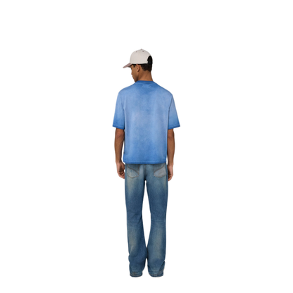 Slash Flared Distressed Jeans