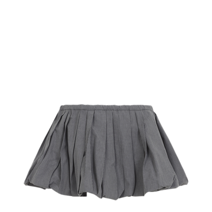 MAYFEYR - Miu Miu - Plissé Check Mini Skirt - MG2723SOOO19OSF0031
