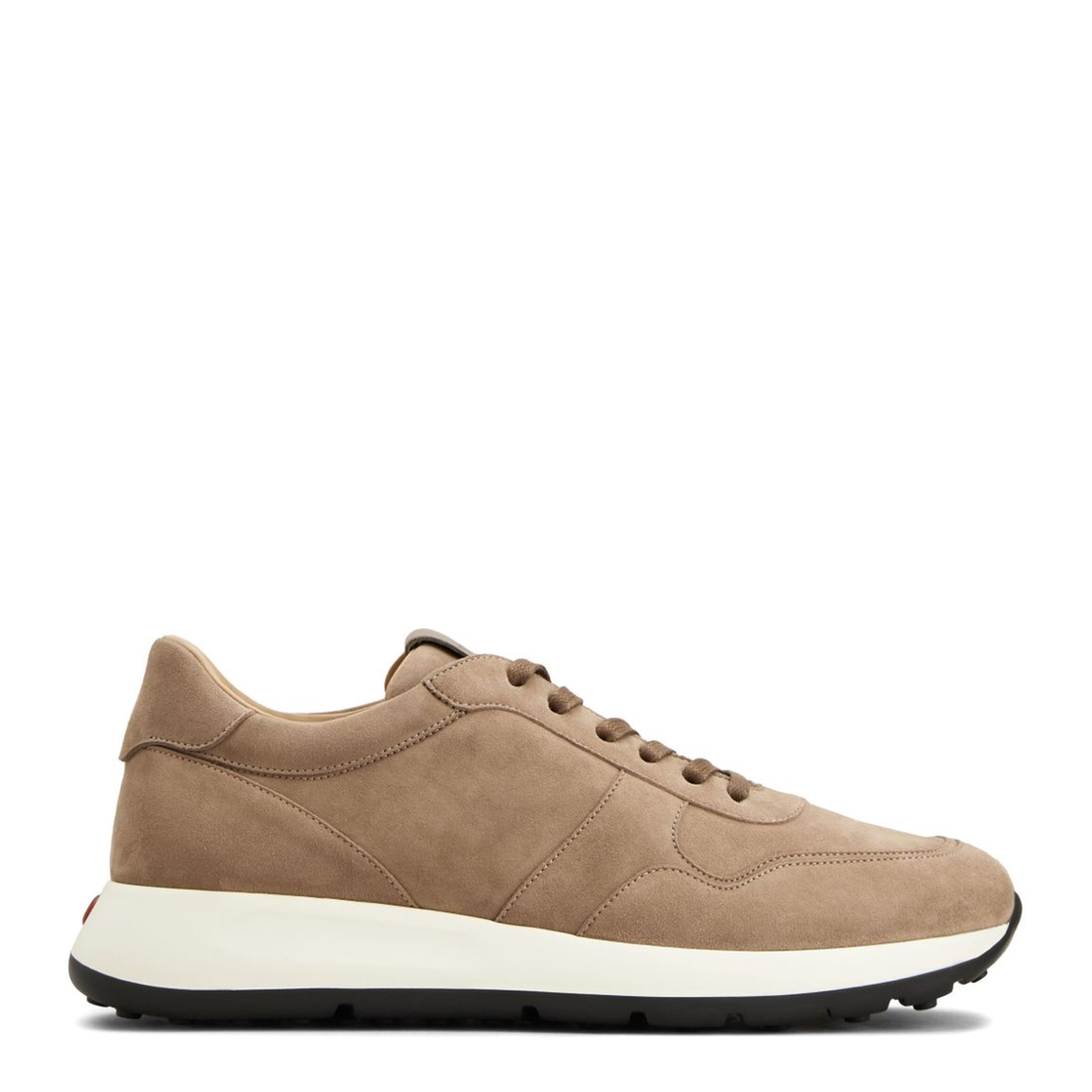 Beige Front Lace-Up Fastening Shoes