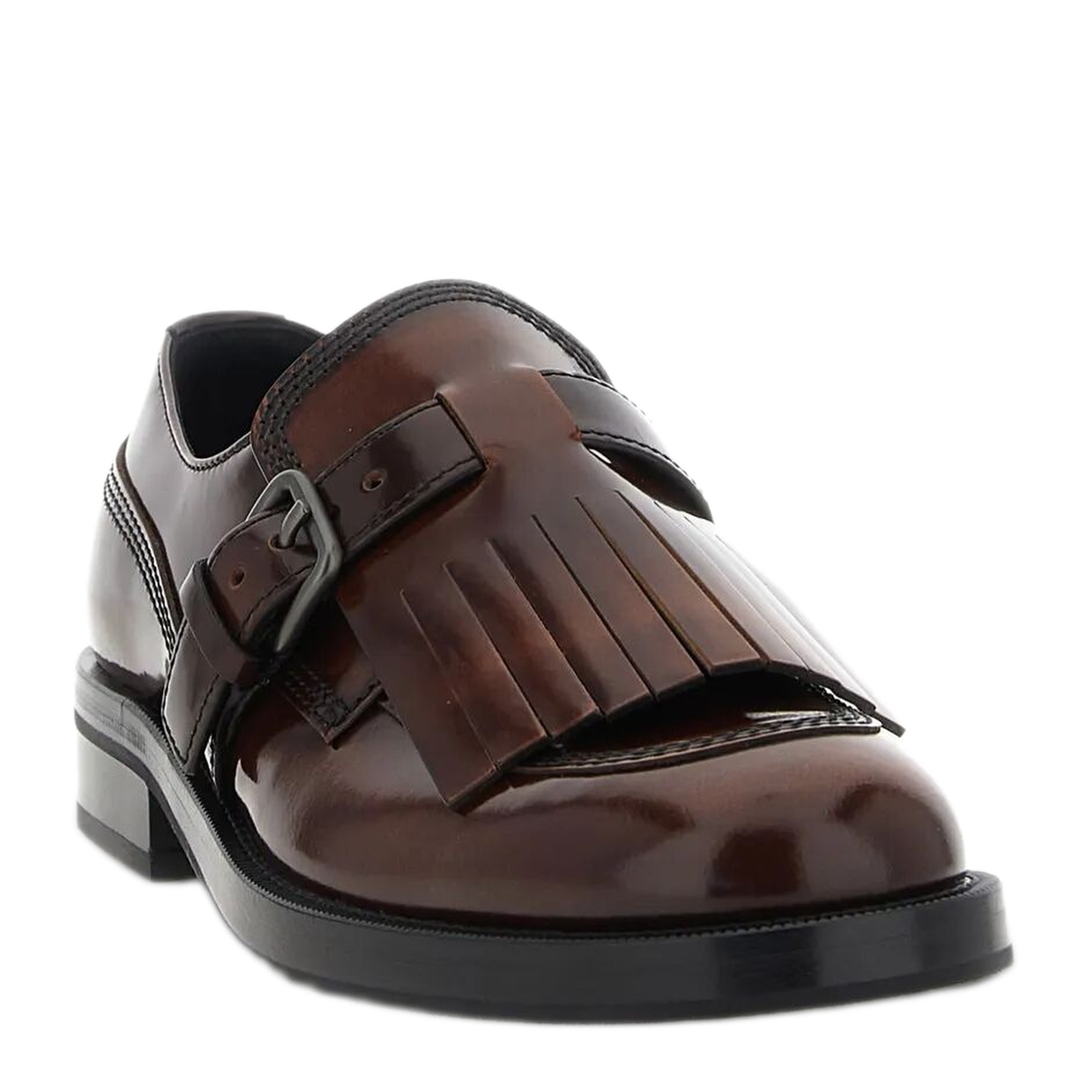 Fringe-Detail Monk Shoes
