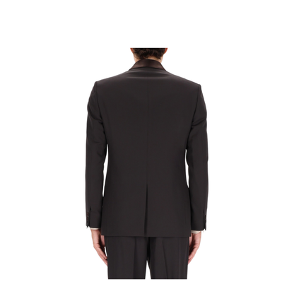 Brown Wool Crêpe Blazer