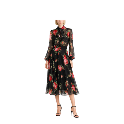 Rose Bouquet Print Top