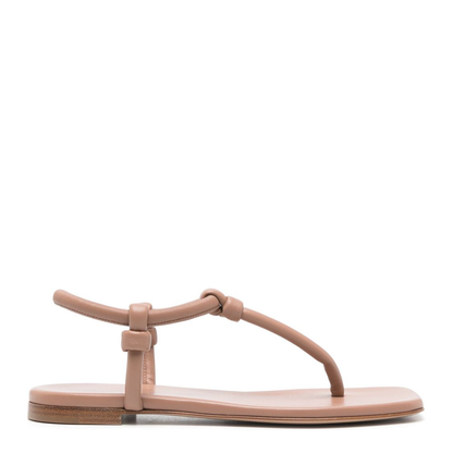 Almond Beige T-Bar Sandals