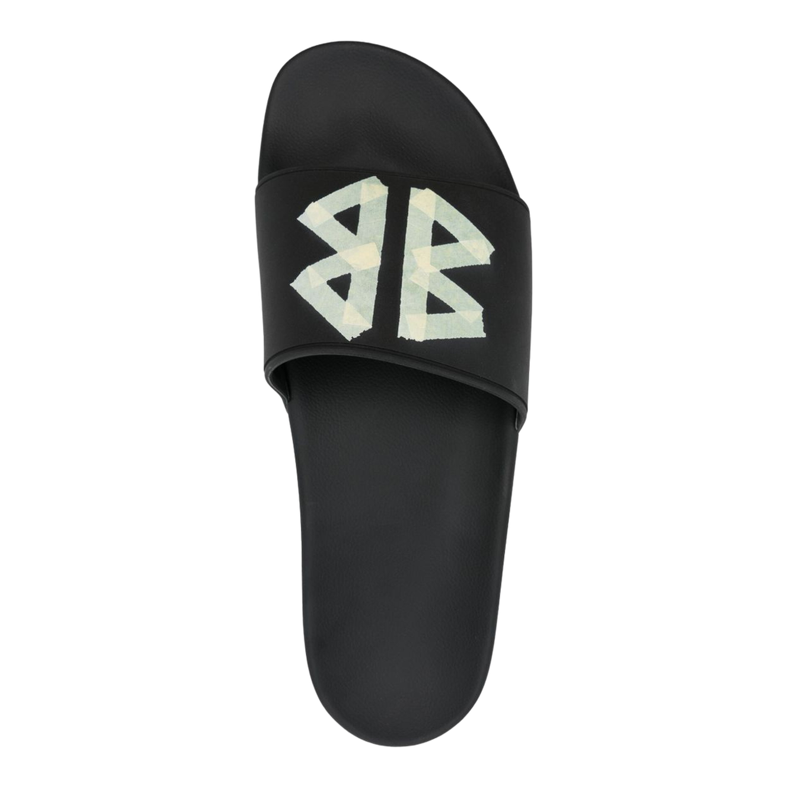 Pool Slide Sandal in Black/Yellow