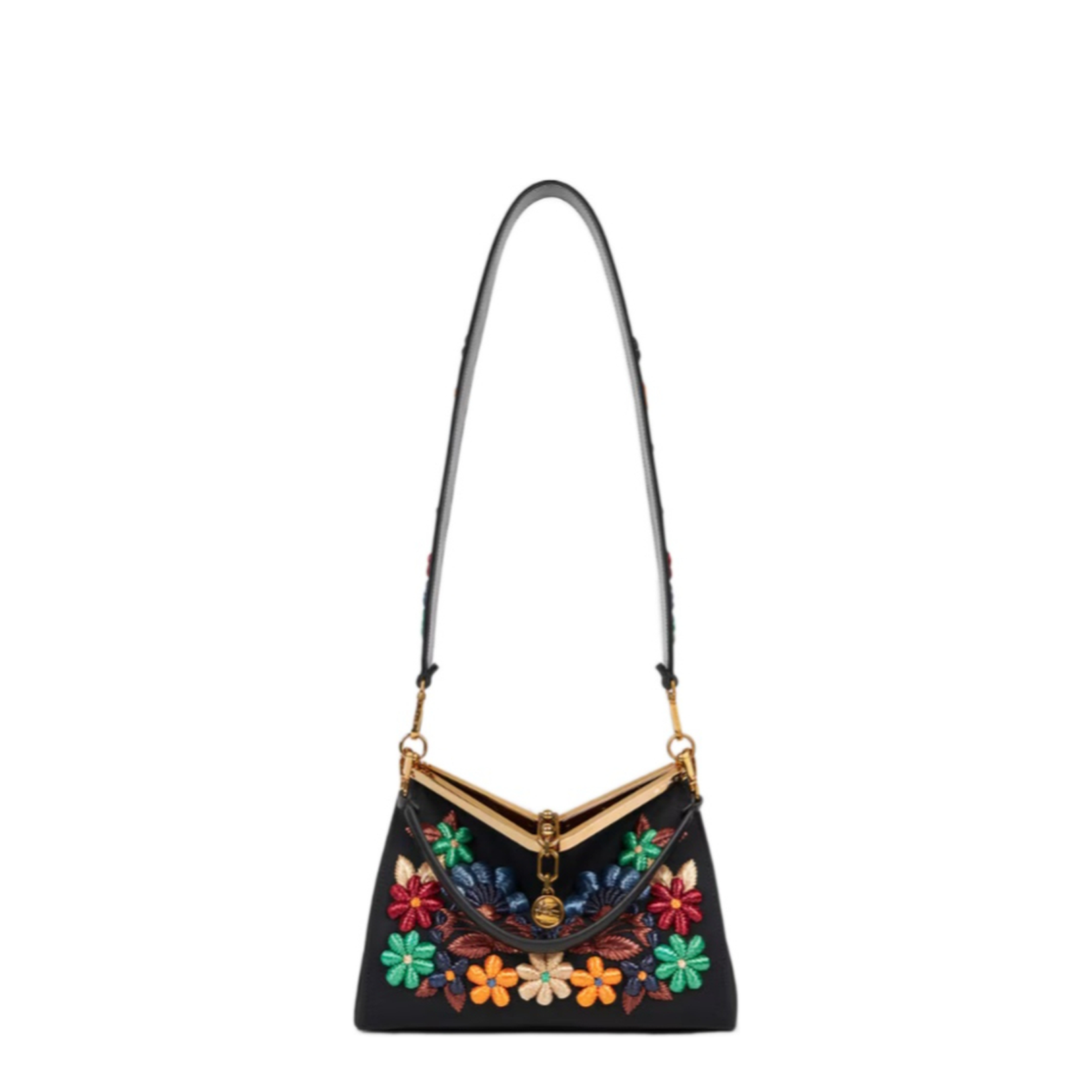 Medium Vela Bag with Flowers