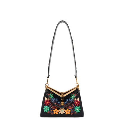 Medium Vela Bag with Flowers