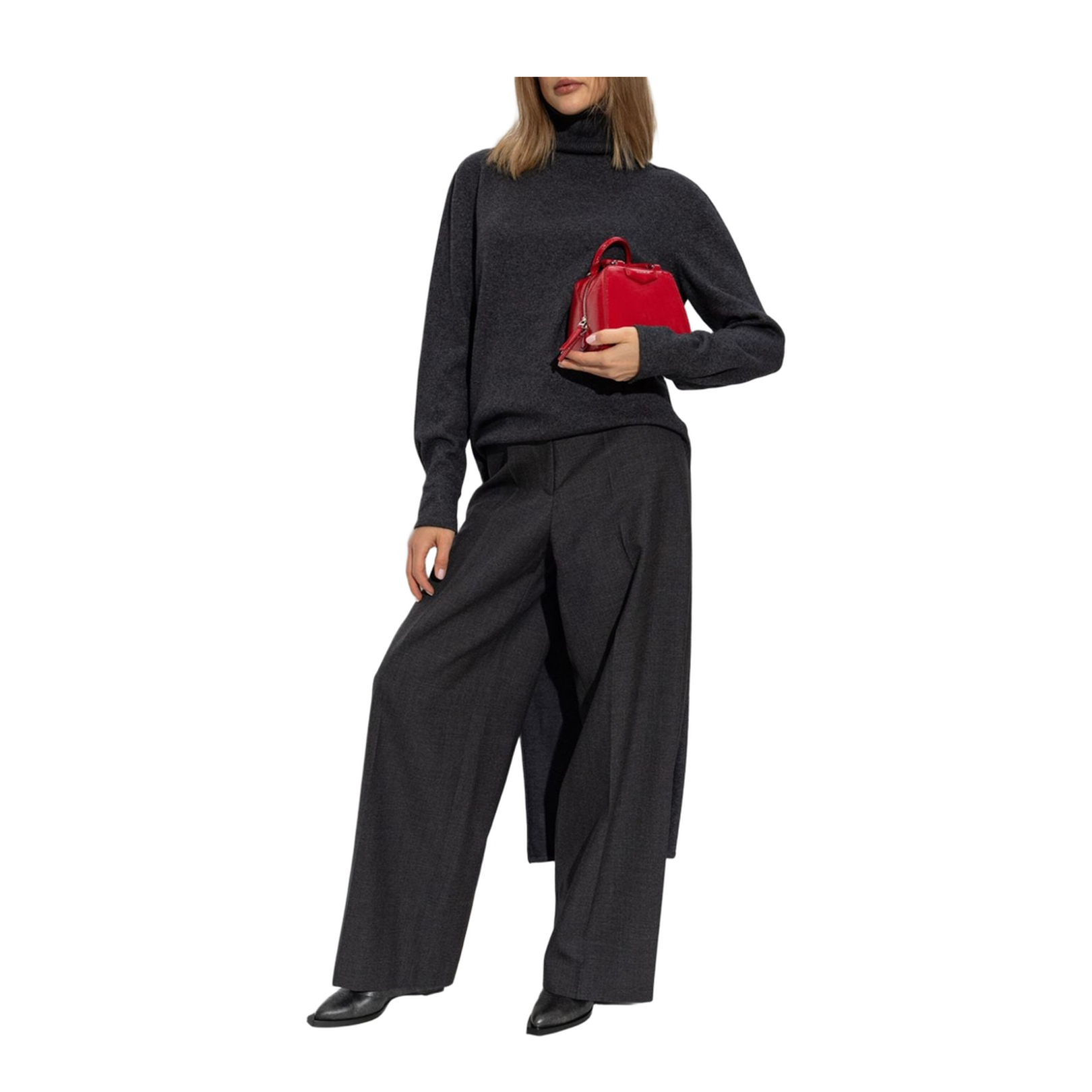 Grey Virgin Wool Trousers