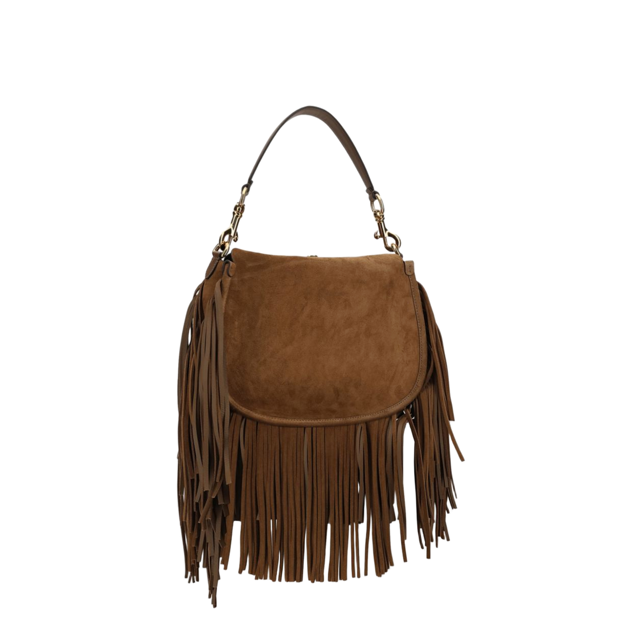 Pony Medium Calfskin Crossbody - Dark Sand