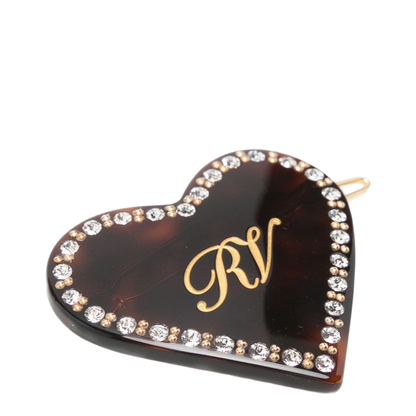 MAYFEYR - Roger Vivier - Heart Strass Hair Clip - REWAC940200AGKTART