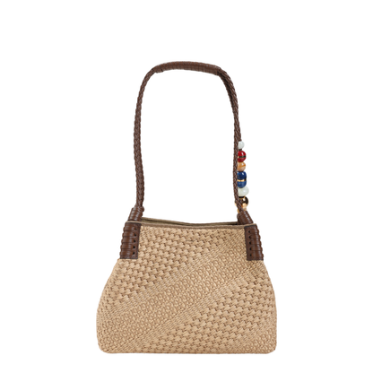 MAYFEYR - Etro - Libra S Rafia Shoulder Bag - WP1D0052AE310