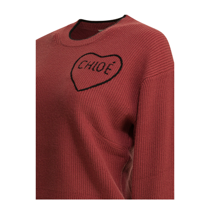 MAYFEYR - Chloè - Crew-Neck Sweater With Logo - CH26SMP397106AN